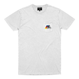 The best way to see your city is from the seat of a bike! Show your appreciation for the greener way to get around in our Bike Troy tee. Printed on front and back of a white pocket tee.  Only Found at 518 Prints