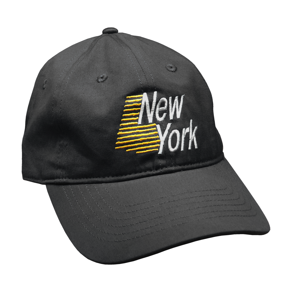 Dad hats - not just for dads anymore! Show your state pride in our New York Dad Hat. Comes in black or harbor blue.  Only Found at 518 Prints