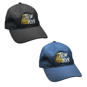 Dad hats - not just for dads anymore! Show your state pride in our New York Dad Hat. Comes in black or harbor blue.  Only Found at 518 Prints