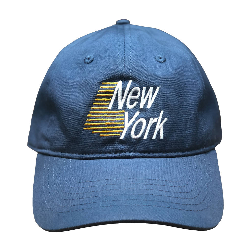 Dad hats - not just for dads anymore! Show your state pride in our New York Dad Hat. Comes in black or harbor blue.  Only Found at 518 Prints