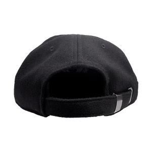 Renzo Gracie Latham's lion head design, embroidered on the front of a black AS Colour hat.  Cap features: lower profile, unstructured six-panel; adjustable fastener with metal clasp and tonal under-peak lining; mid-weight; flat peak; 50% wool/50% polyester fabric. One size fits all.