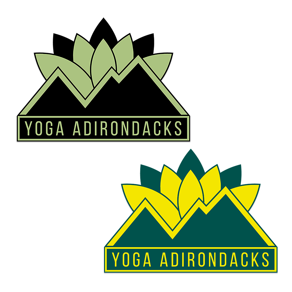 Show your love by sporting this sturdy enamel pin, featuring the Yoga Adirondacks logo. Available in Sage Green/True Black and Yellow/Kelly Green.