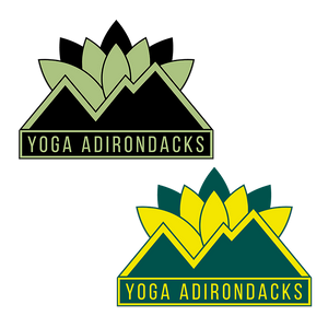 Show your love by sporting this sturdy enamel pin, featuring the Yoga Adirondacks logo. Available in Sage Green/True Black and Yellow/Kelly Green.
