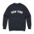Rep your state in our original "New York Arch" crewneck sweatshirt. This crew features white flocked print on a navy blue Champion Apparel sweatshirt.  Only Found at 518 Prints