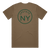 If you haven't guessed, we're big fans of Upstate NY and think it's the best place in the world. Rock your Upstate roots (or just your love for the area!) in our custom "Upstate Circle" pocket tee in dark khaki. Printed on the back and front pocket in green ink.  Only found at 518 Prints 