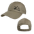 Walk The Parks's logo embroidered in black on the front of a khaki adjustable structured cotton twill cap.  Cap features include 100% cotton twill fabric; structured, 6-panel, low-profile construction; front panel constructed with buckram, and a matching hook and loop closure.